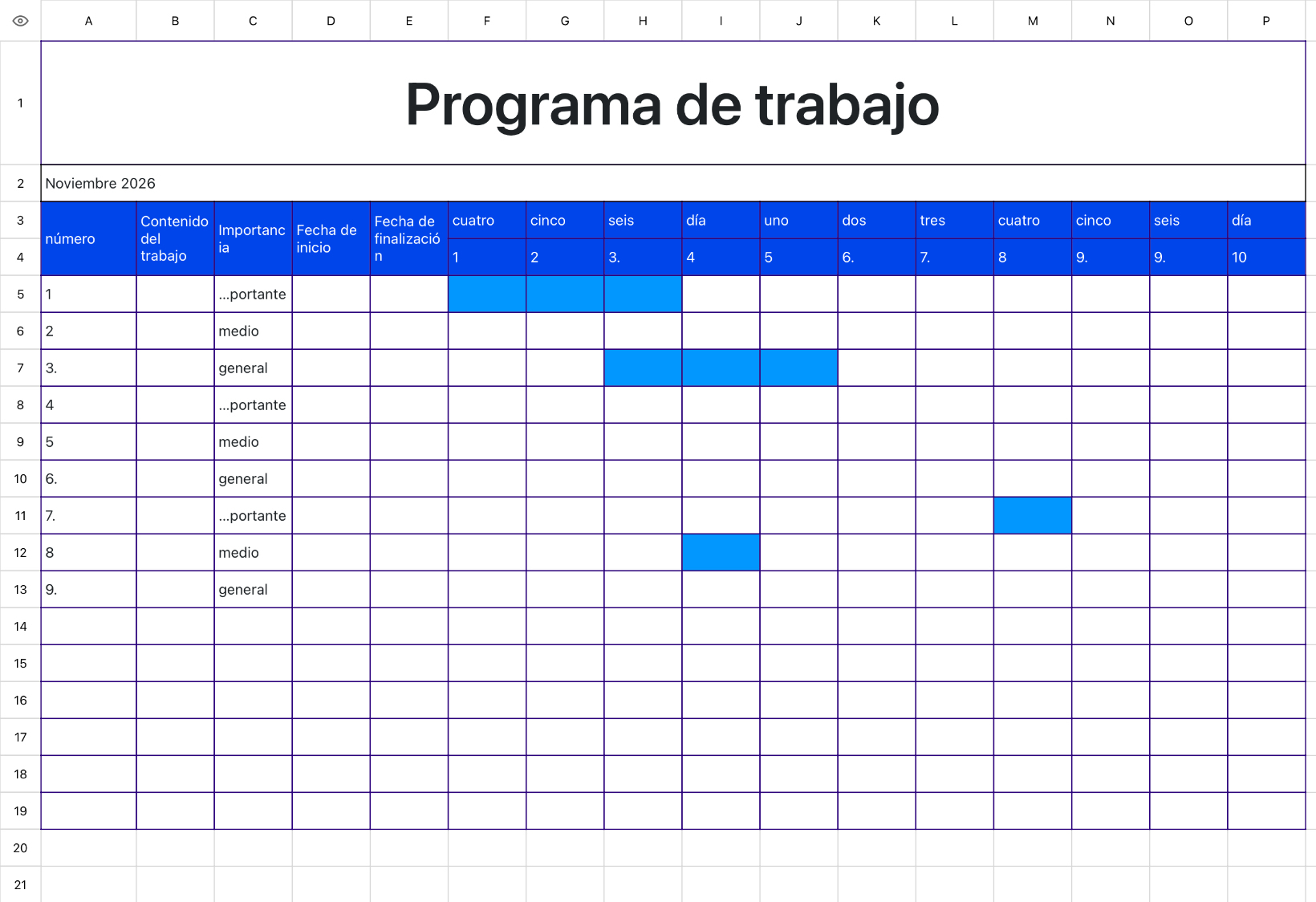 Plan de trabajo de aprendizaje